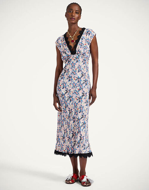 La DoubleJ Luna Dress Mini Tropicana Mauve DRE0898VIS019TRC02PU06