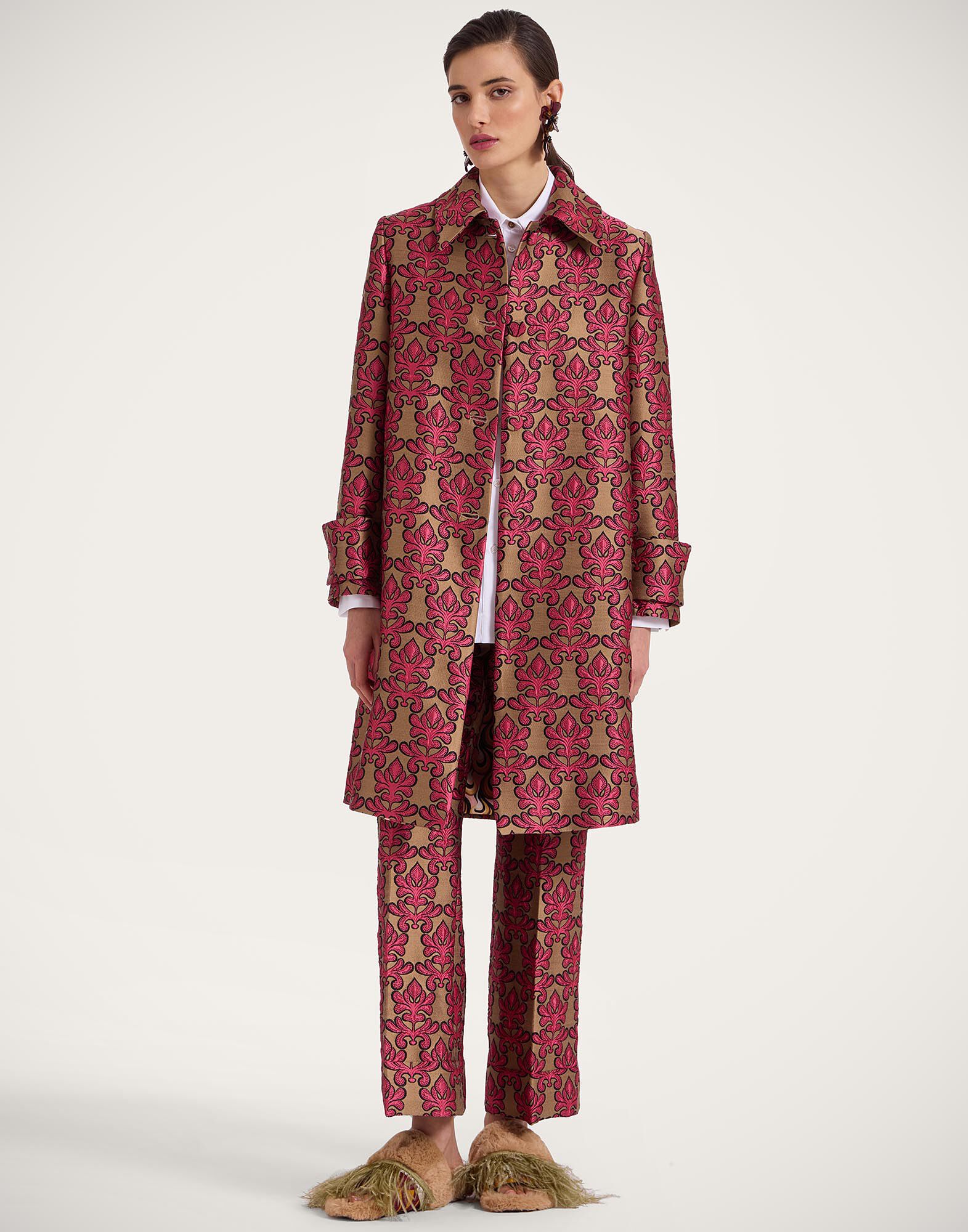 La DoubleJ Precious Coat Herald Fuchsia JAC0122JCQ094HRL01PI03