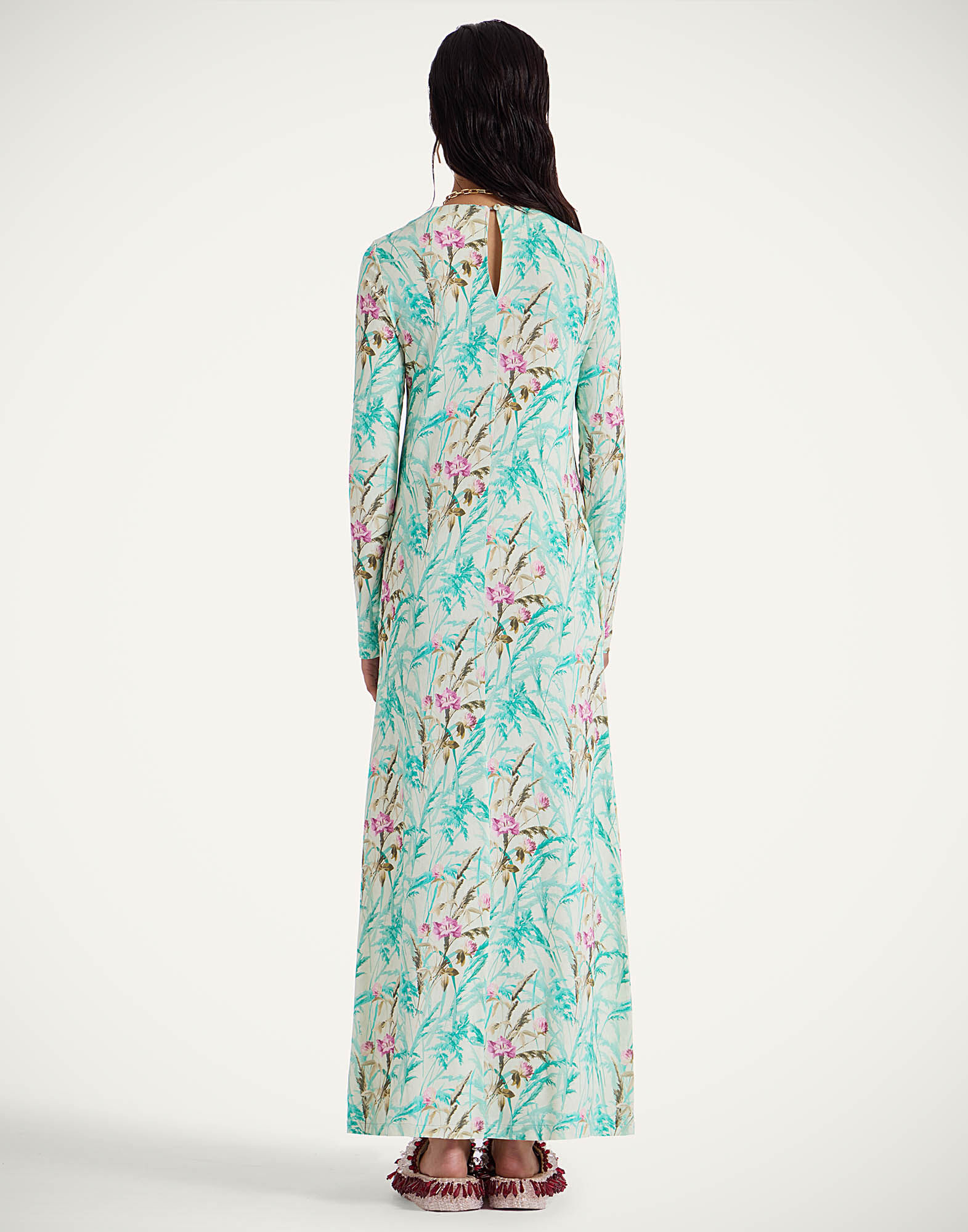 La DoubleJ Long Sleeve Swing Dress Heath Mint DRE0831JER027HEA01GR11