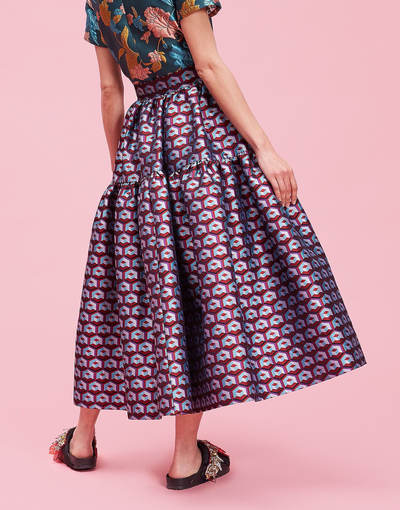 LaDoubleJ Oscar Skirt Cubi Rossi SKI0012JAC003CUB0001