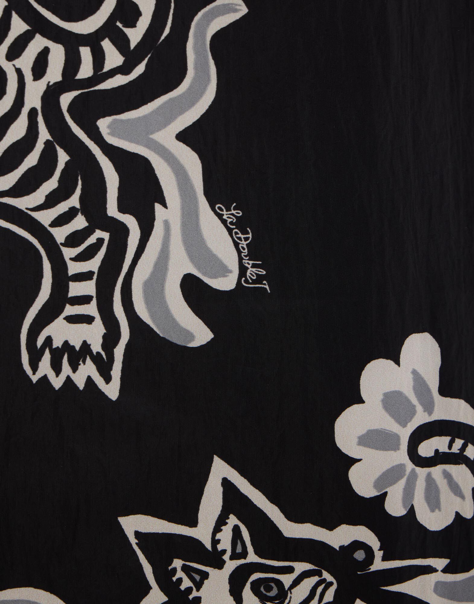 La DoubleJ Court Pants Crazy Tigers Black & White TRO0145NYL011TIG01BL03