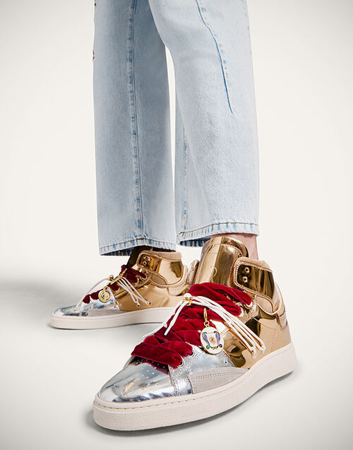 La DoubleJ All Time High Top Bicolor Gold SHO0113LEA018BIC01YE05