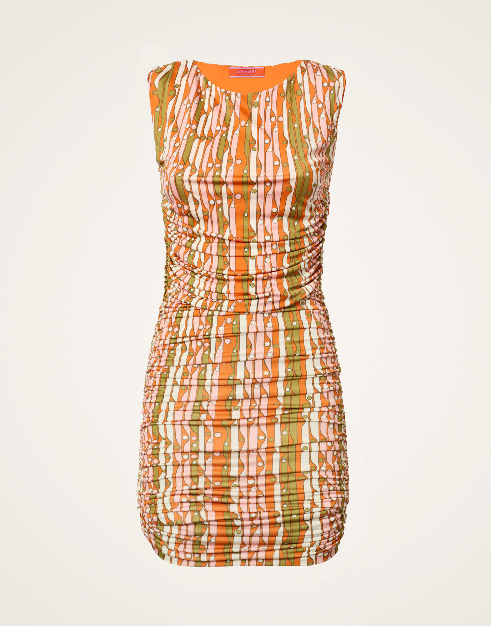 La DoubleJ Bandage Mini Dress Smarties Orange DRE1071JER082SMA02OR02