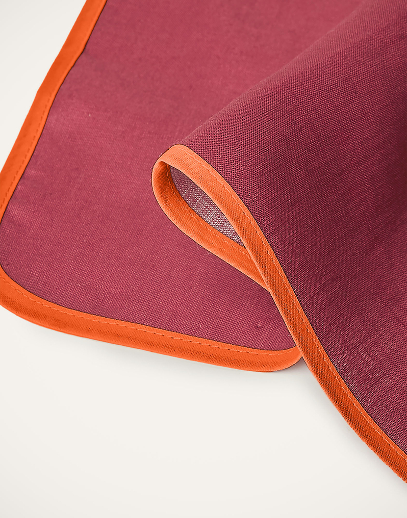 La DoubleJ Large Napkins Set Of 2 La DoubleJ Large Napkins Set Of 2 Rainbow Raspberry NAP0010LIN006RAI0029