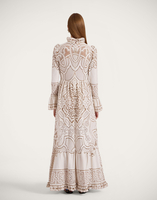 La DoubleJ Lacey Visconti Dress La DoubleJ Lacey Visconti Dress Solid White Smoke DRE0633EMB006SOLIDWH02