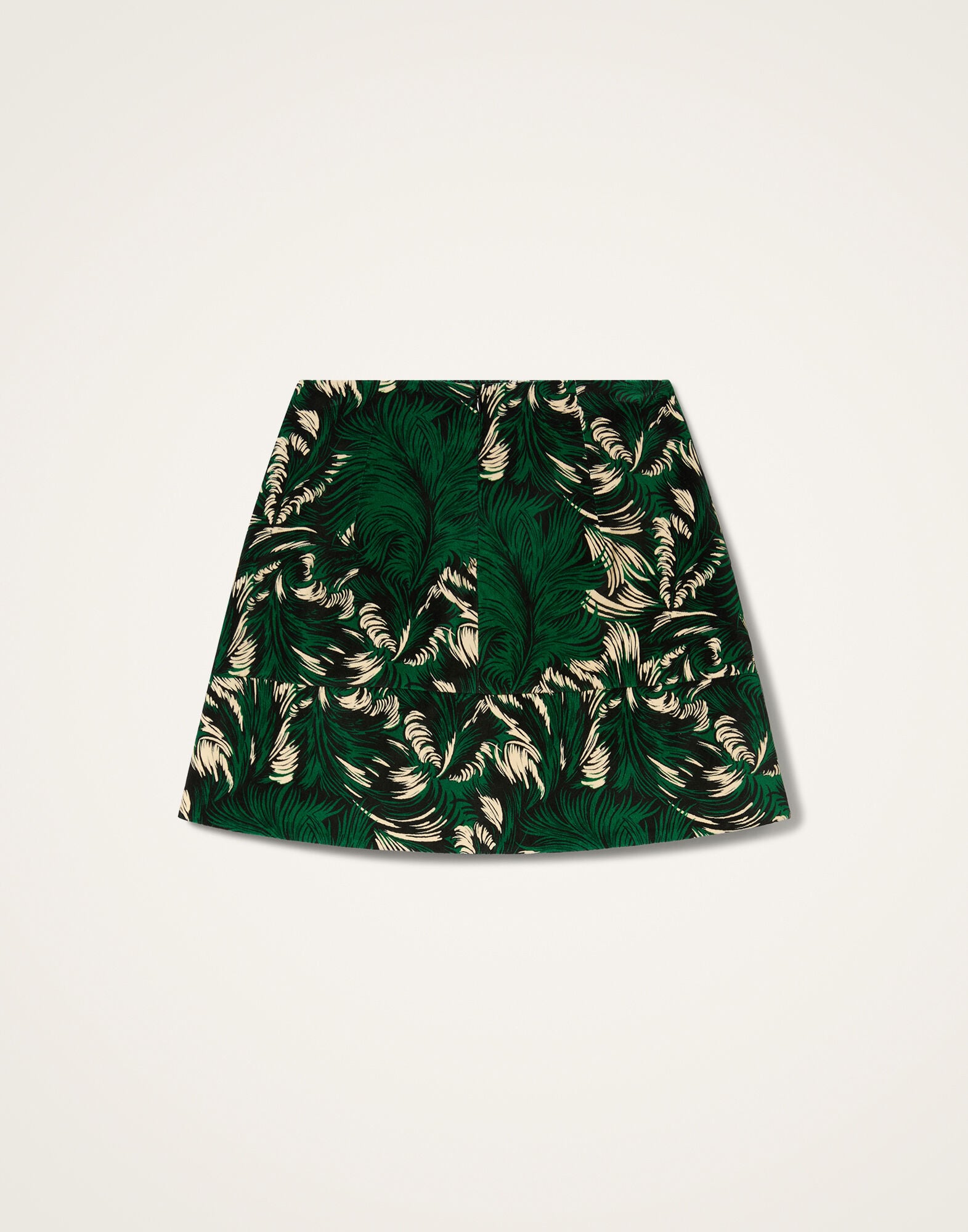 La DoubleJ Short Skirt Quill Green SKI0027VEL001QLL01GR02