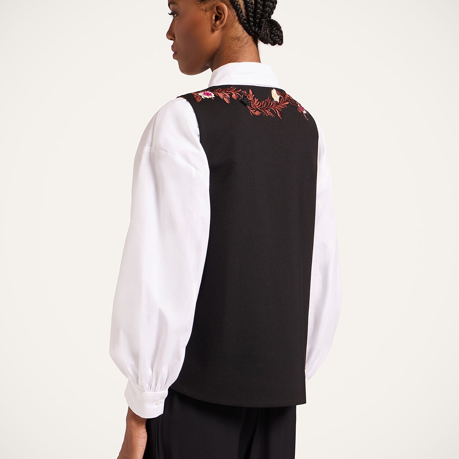  La Doublej Shirts & Tops Women - V-neck Scala Top Solid Black M 58% Viscose 35% Polyamide 7% Elastan 