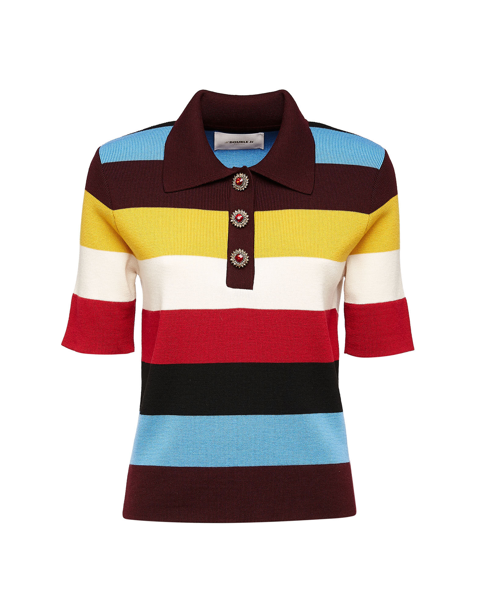 LaDoubleJ Polo Shirt Azzurro Mix PUL0060KNI025VAR0049