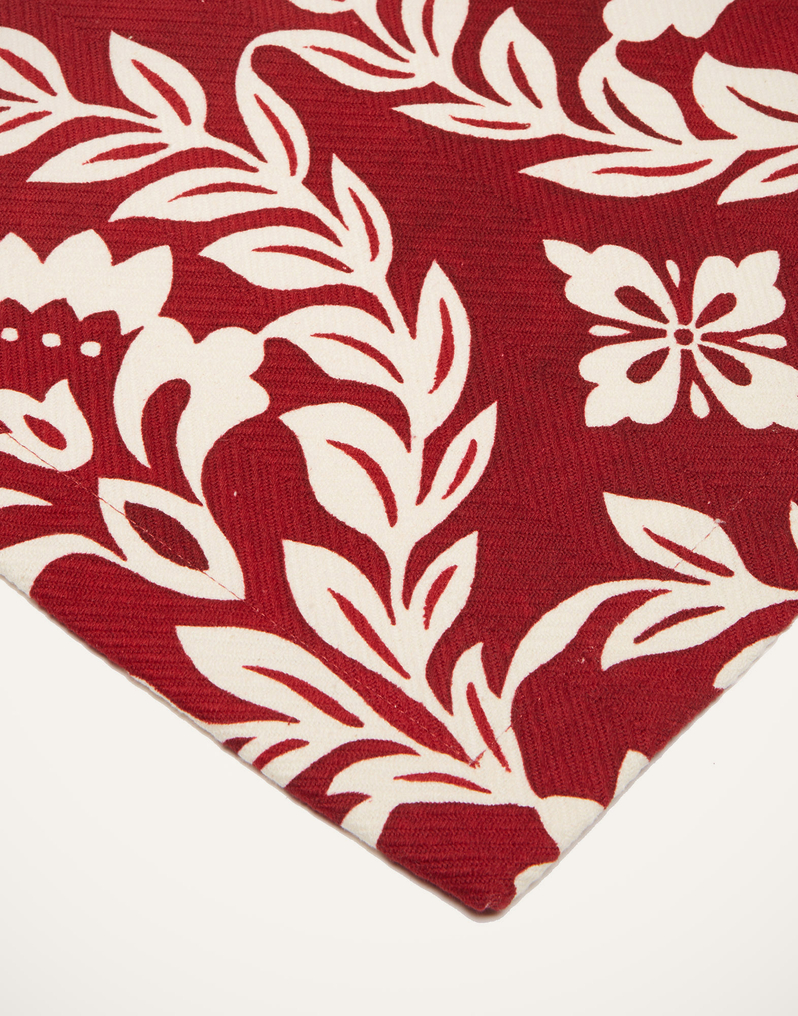 La DoubleJ Herringbone Runner La DoubleJ Herringbone Runner Garland Bordeaux RUN0001COT040GRL0012