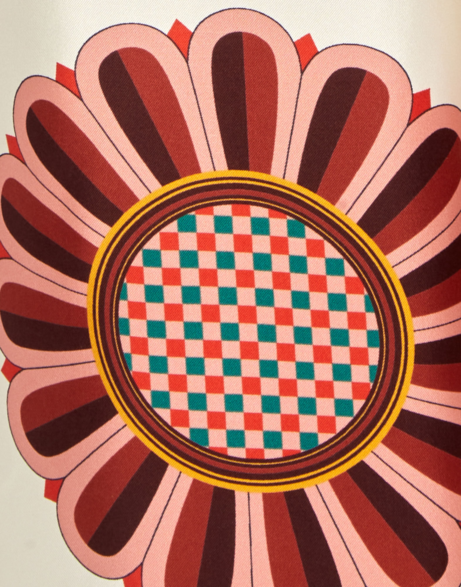 La DoubleJ Palazzo Pants Macro Tiles Plac&eacute;e TRO0026SIL006MAC01WH01