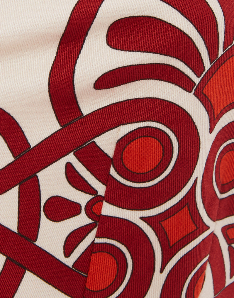 La DoubleJ Baia Crop Top La DoubleJ Baia Crop Top Medallion Placée Cream TOP0094COT037MED01WH03