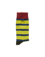 LaDoubleJ Striped Socks Lime/Rosso/Blu SOC0002KNI015VAR0030