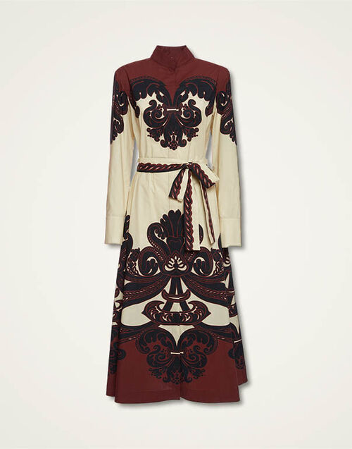 La DoubleJ Sundowner Dress Corsini Placée Cream DRE0459COT015INI02WH03