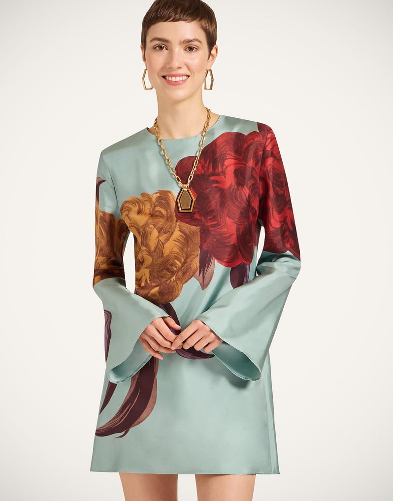 La DoubleJ Mini Supremes Swing Dress La DoubleJ Mini Supremes Swing Dress Peony Placée Light Blue DRE0619SIL001PEO06BU01