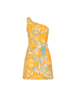 La DoubleJ Bold Shoulder Mini Dress Anemone Orange DRE0544COT005ANE01OR02