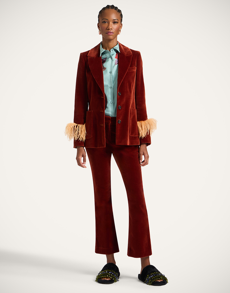 La DoubleJ Keaton Jacket La DoubleJ Keaton Jacket Terracotta JAC0073VEL011SOLIDBR08