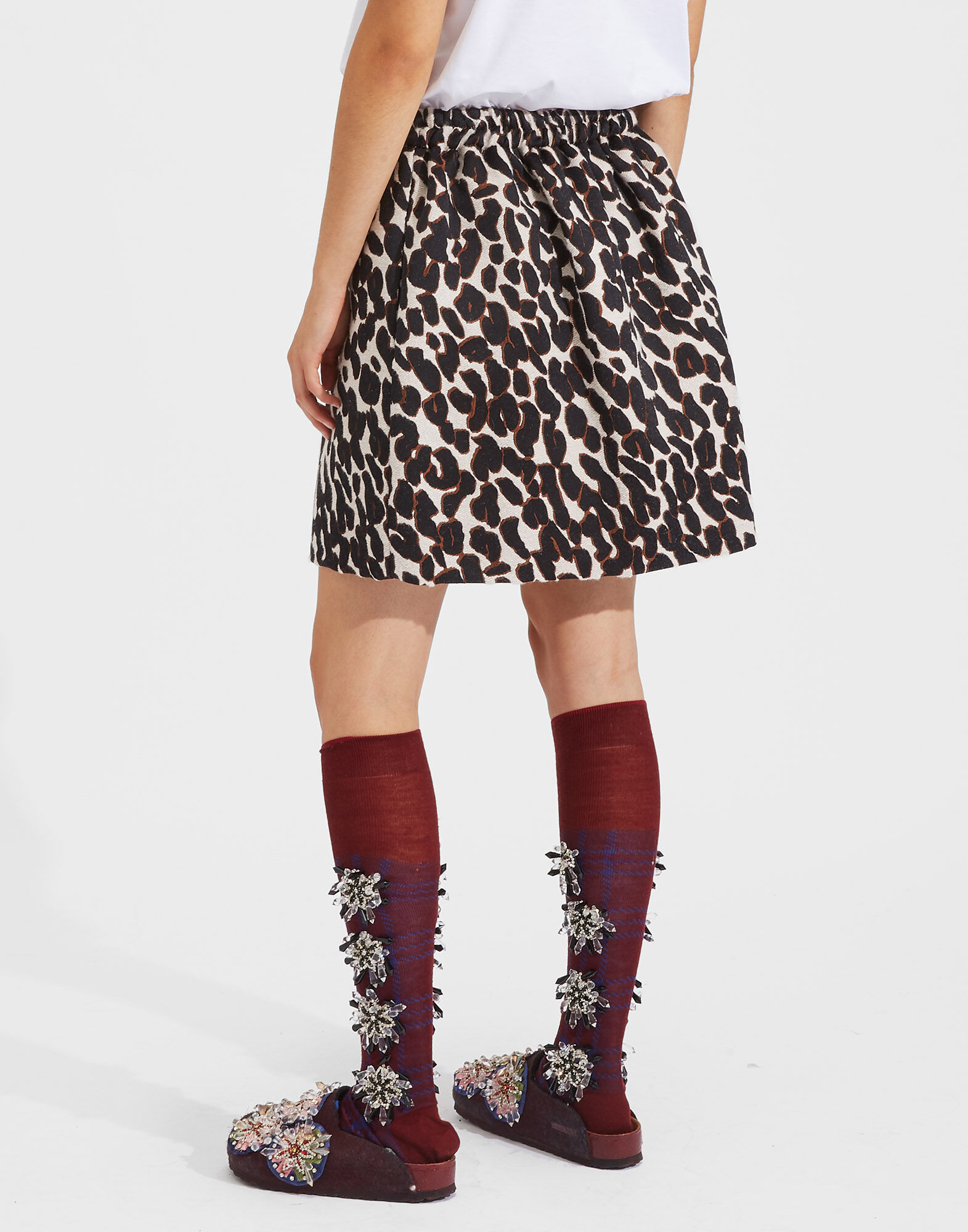 LaDoubleJ Pouf Skirt Leopard SKI0023JAC014LEO0001
