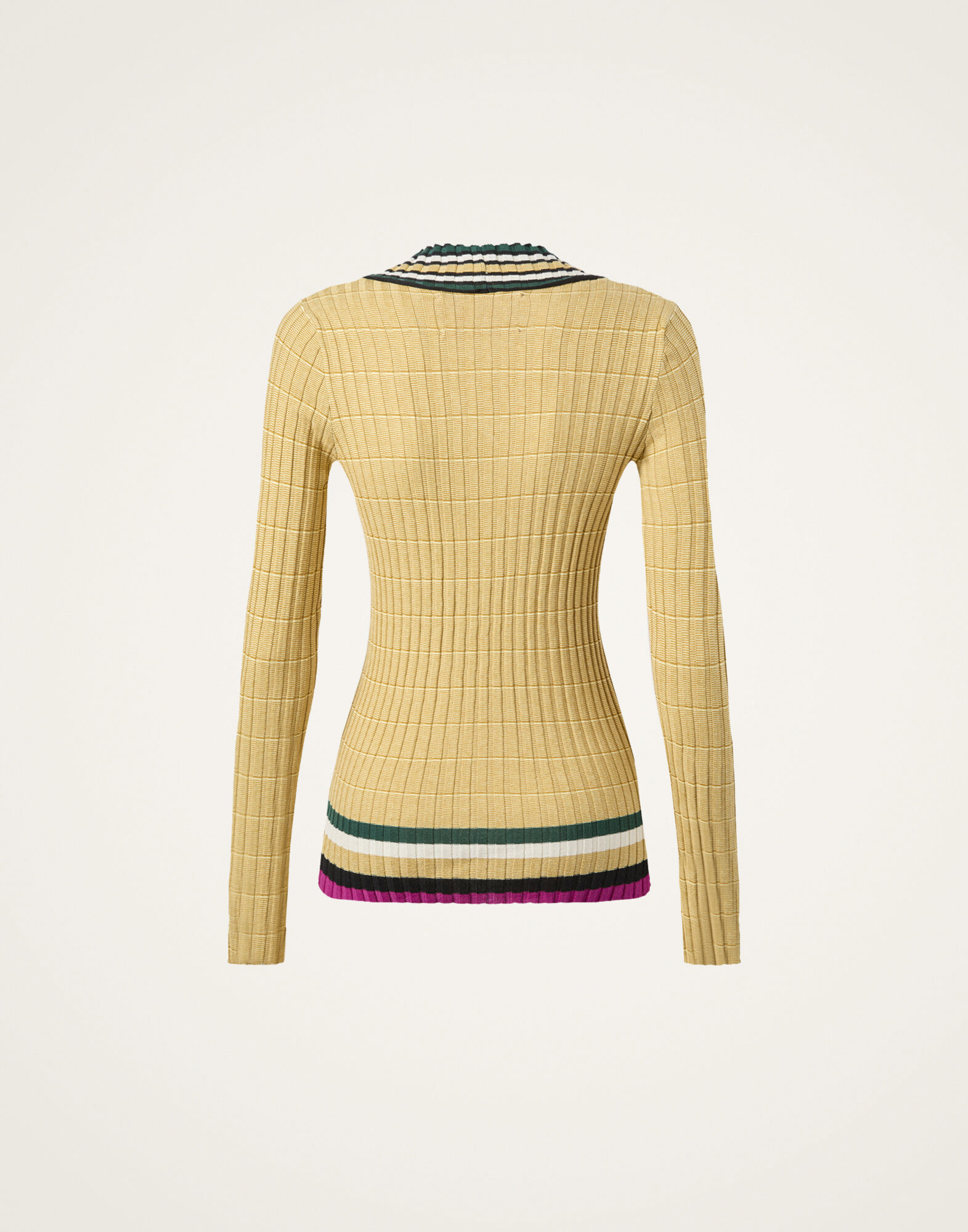 La DoubleJ Releve Top Solid Yellow PUL0347KNI196VA464YE02