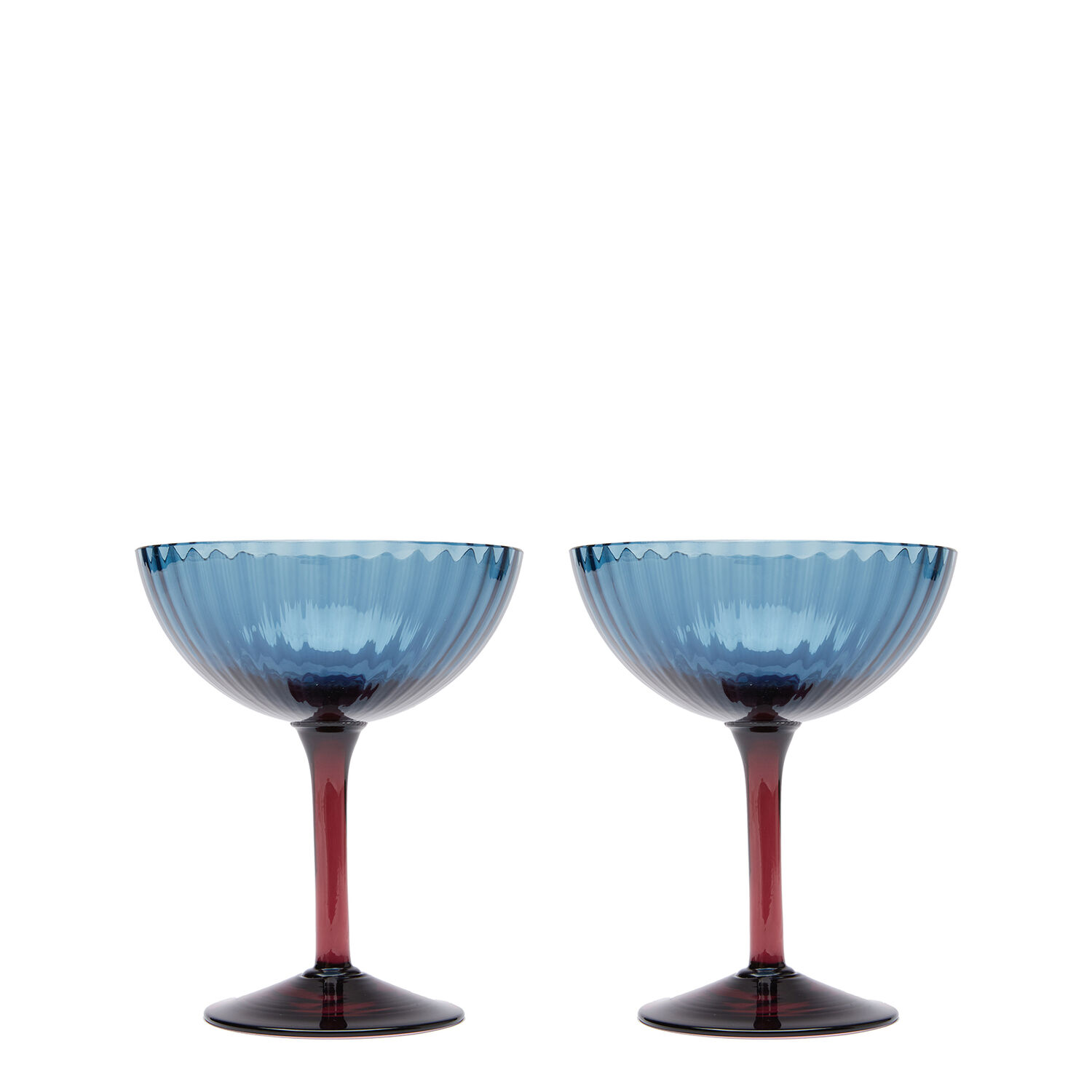 LA DOUBLEJ CHAMPAGNE COUPE SET OF 2