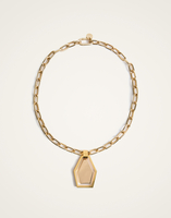 La DoubleJ Swinging Portal Necklace La DoubleJ Swinging Portal Necklace 24k Gold Plate NEC0022BRA003GOL09YE05