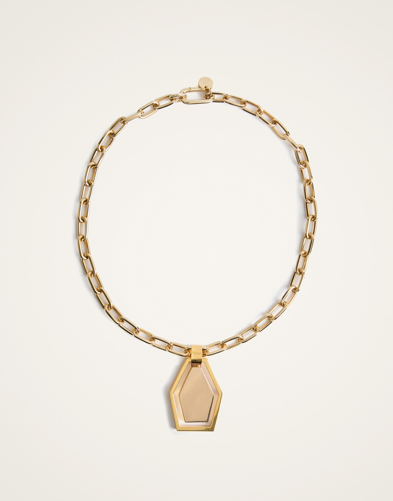 La DoubleJ Swinging Portal Necklace La DoubleJ Swinging Portal Necklace 24k Gold Plate NEC0022BRA003GOL09YE05