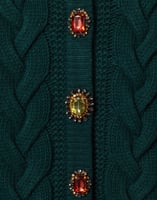 La DoubleJ Portrait Cardigan La DoubleJ Portrait Cardigan Solid Green PUL0211KNI120VA271GR02