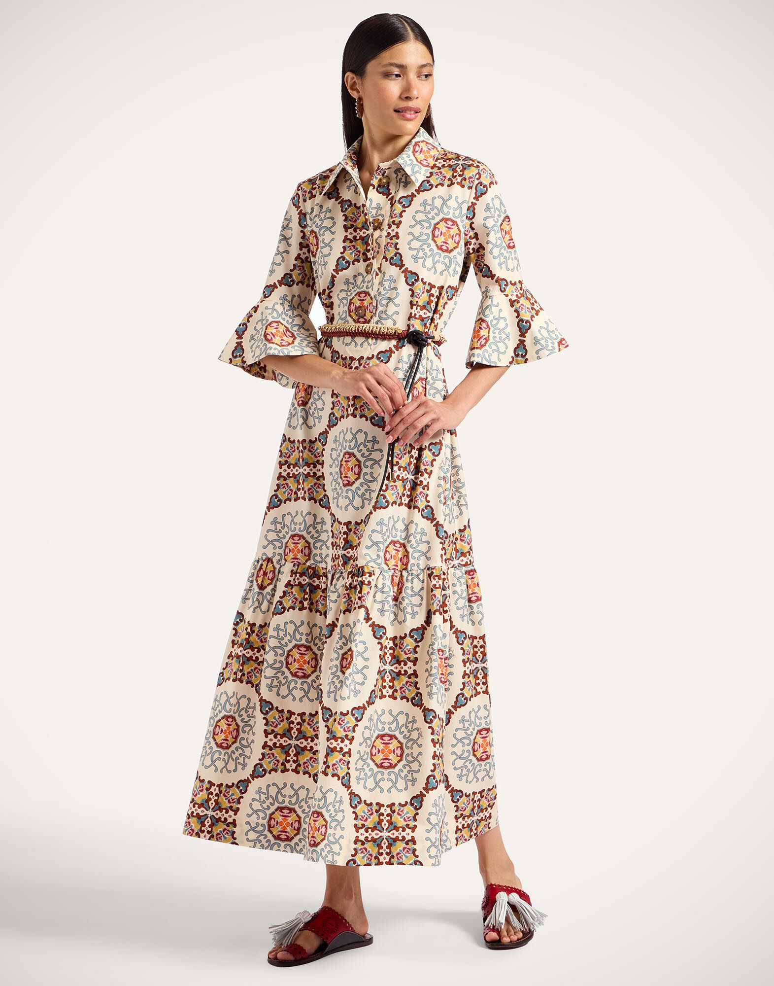 La DoubleJ Artemis Dress Ballata Ivory DRE0176COT039BAL01WH04