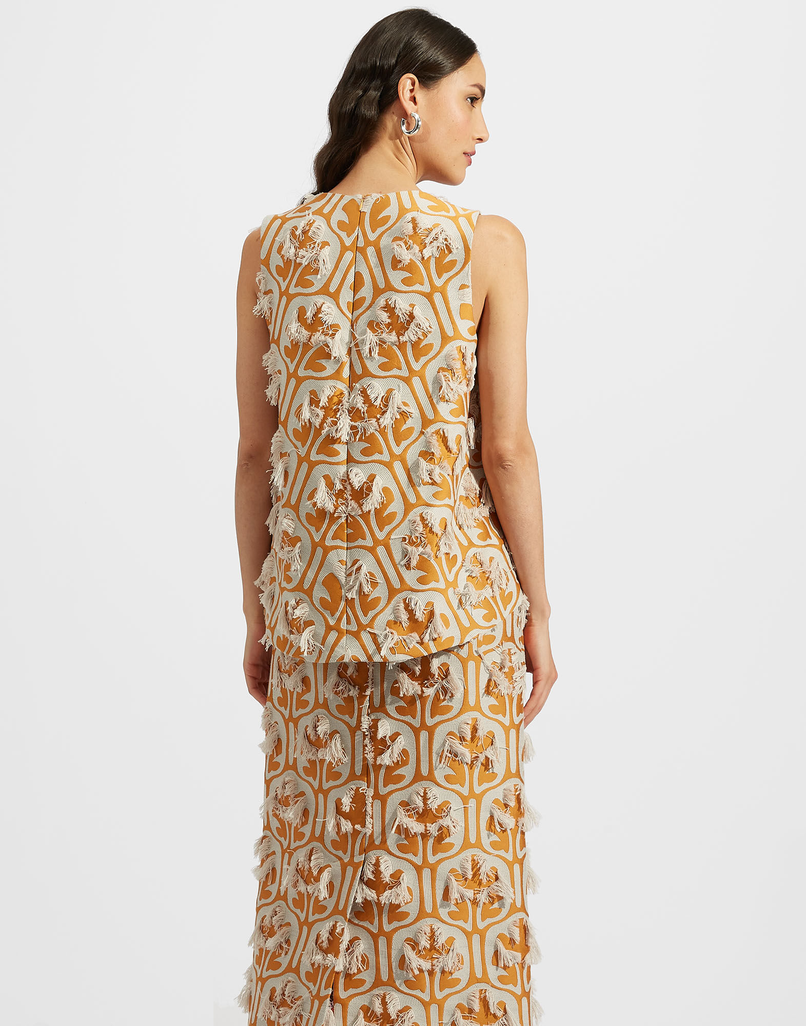 La DoubleJ La Scala Top Grove Ocra/Ghiaccio TOP0016JCQ043GRV02OR06