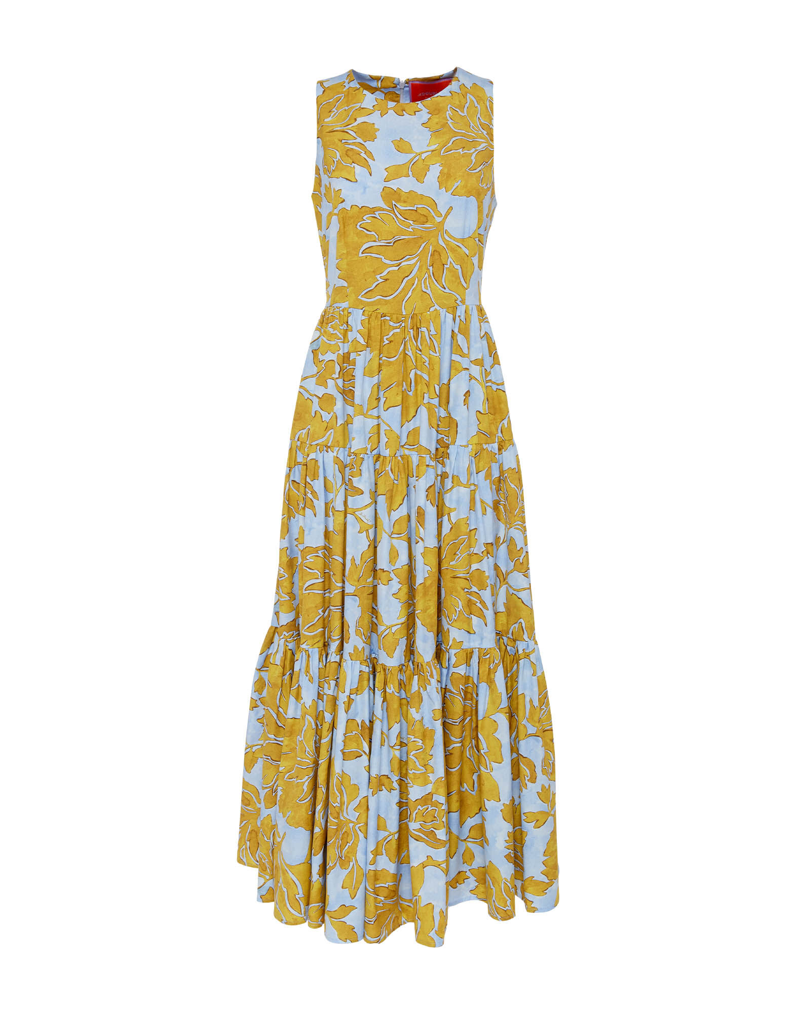 La DoubleJ Sleeveless Big Dress Tangle Light Blue DRE0185COT039TAN01BU01