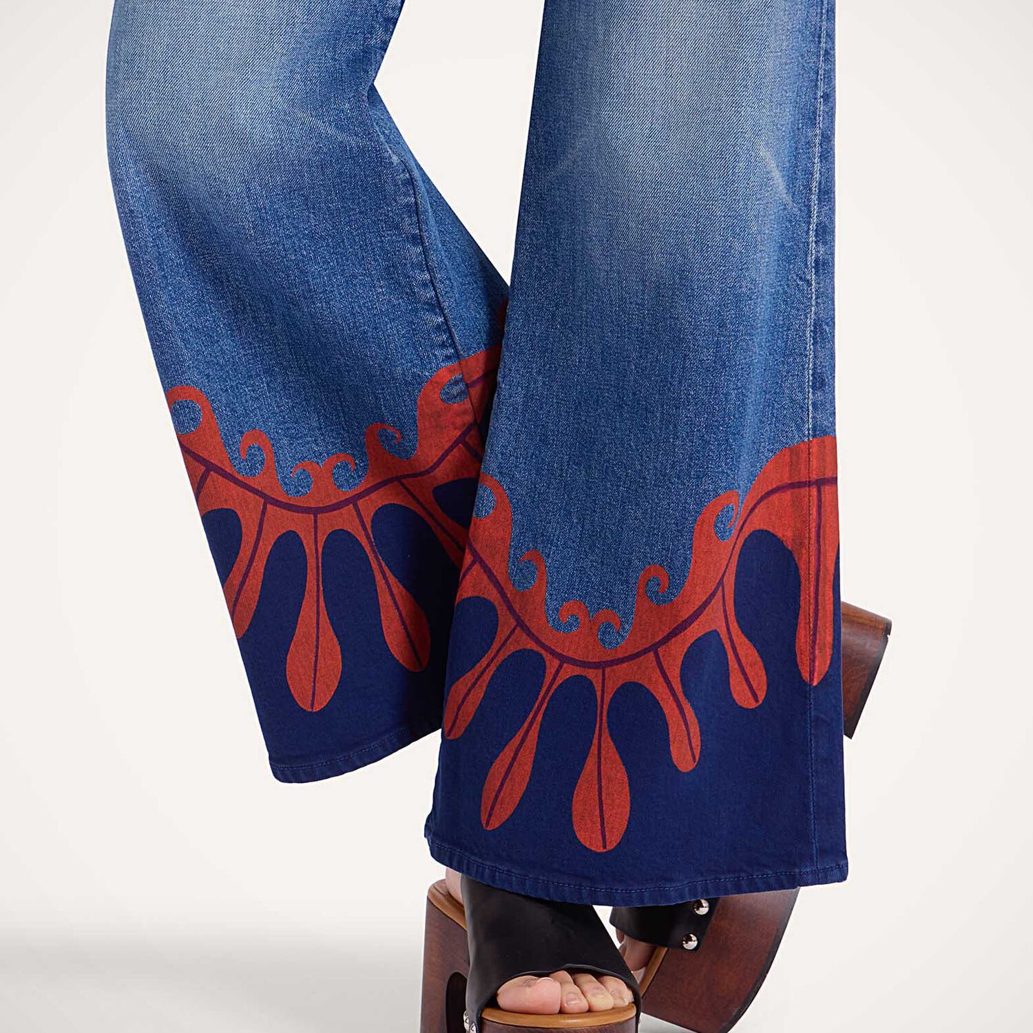La Doublej The Tomcat Roller Jeans In Deep In The Pacific Blue