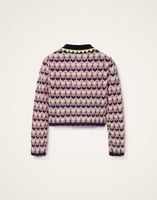 La DoubleJ Long Sleeves Picket Polo Shirt La DoubleJ Long Sleeves Picket Polo Shirt Multicolor Pink & White PUL0293KNI168VA409PI01