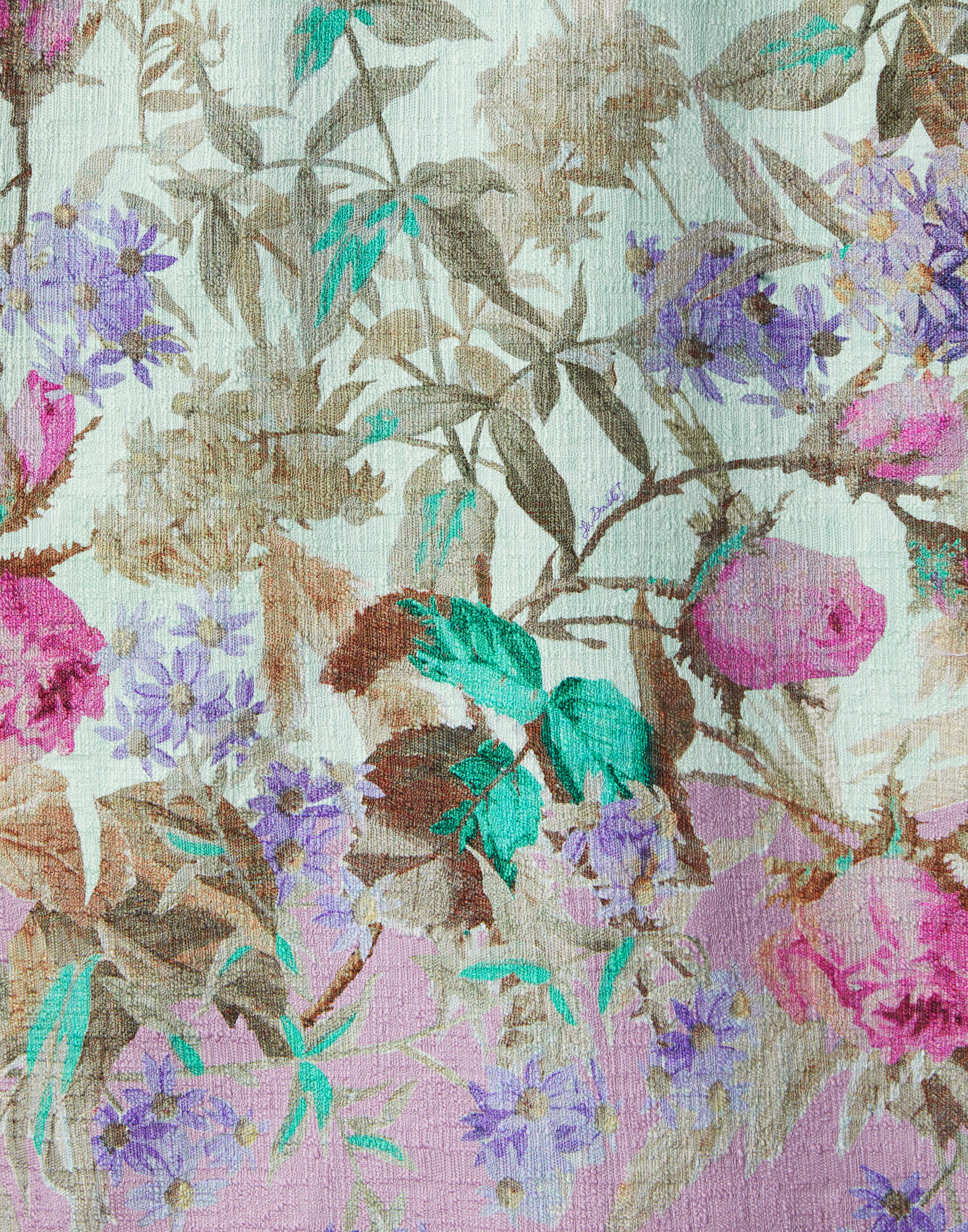 La DoubleJ Mini Swing Dress Heath Plac&eacute;e Mint DRE0658COT005HEA02GR11