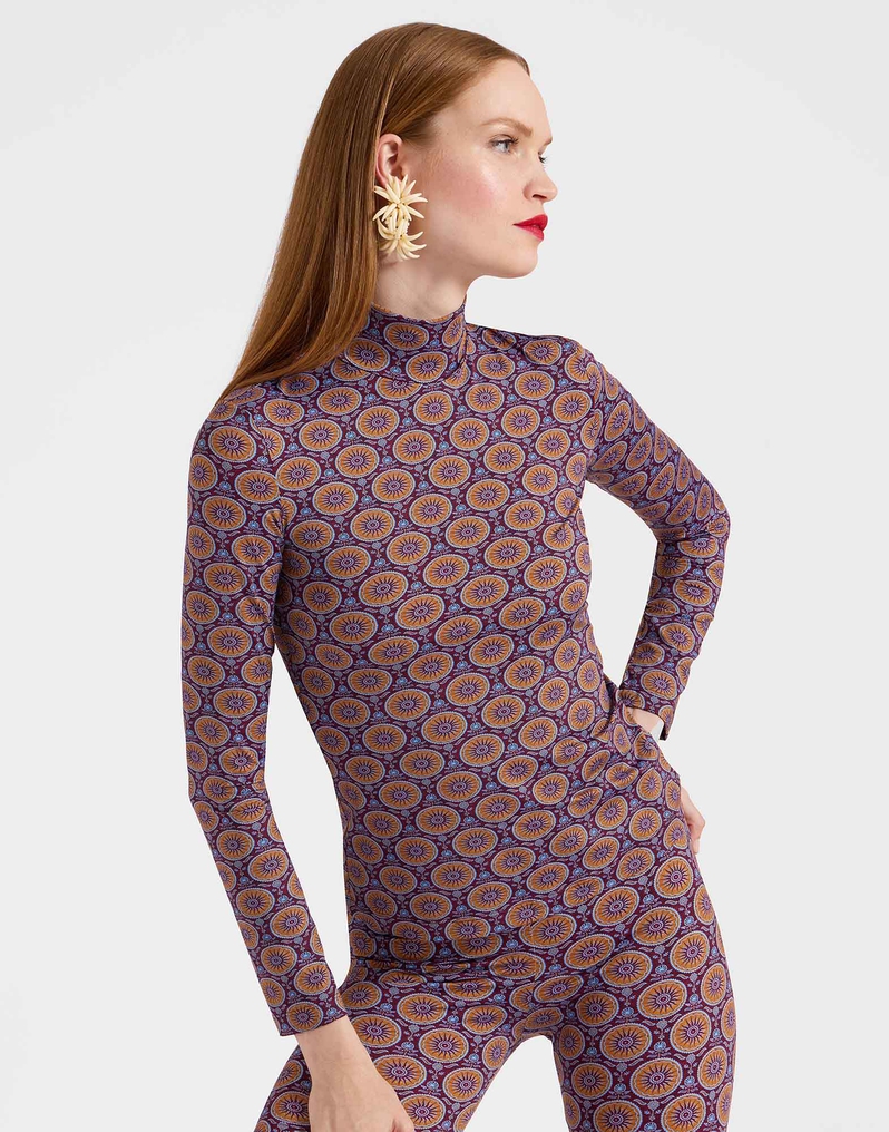 La DoubleJ Turtleneck La DoubleJ Turtleneck Sovereign Mini Purple SHI0030JER005SOV02PU01