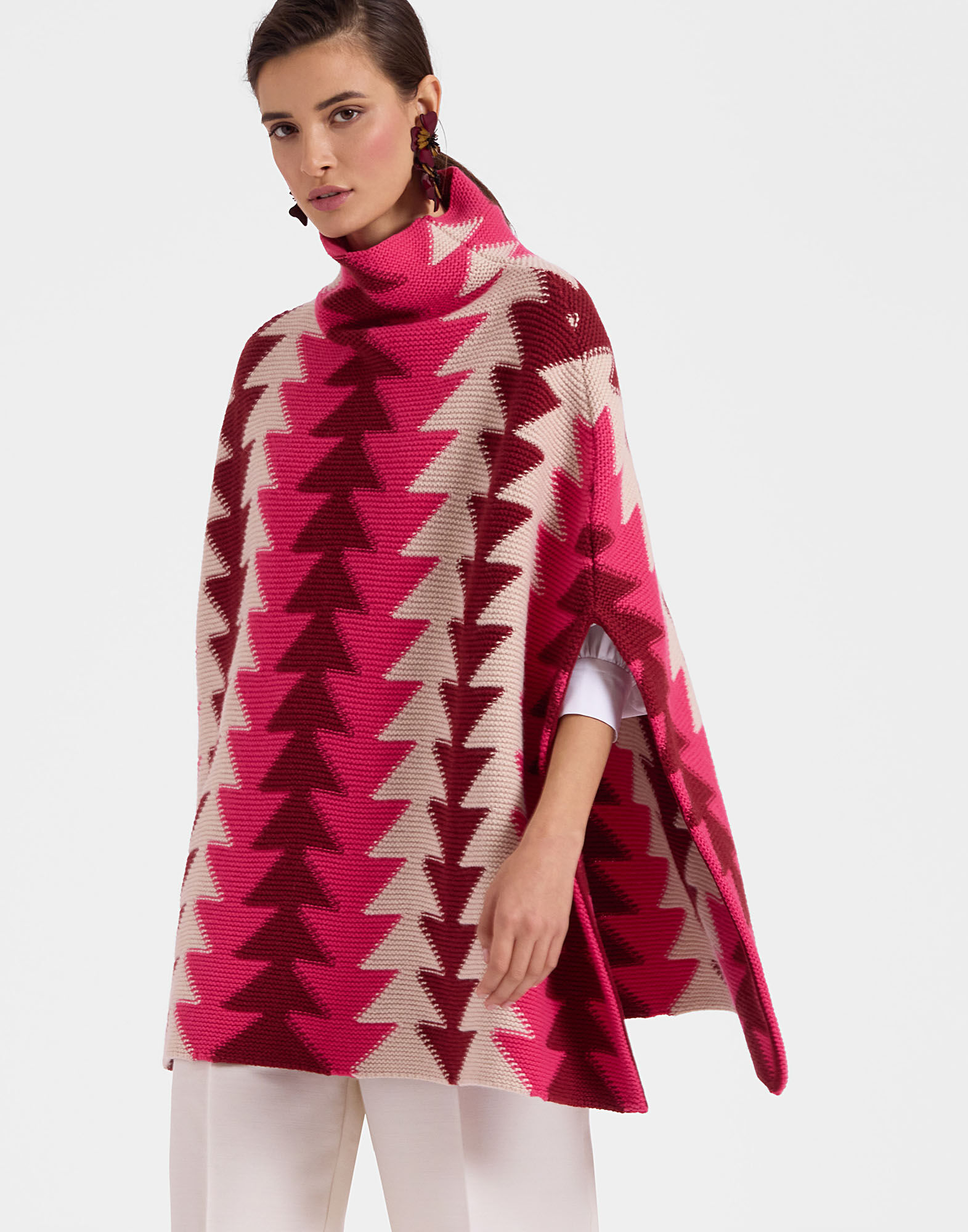 La DoubleJ Trine Cape Bordeaux PUL0184KNI096VA208RE02