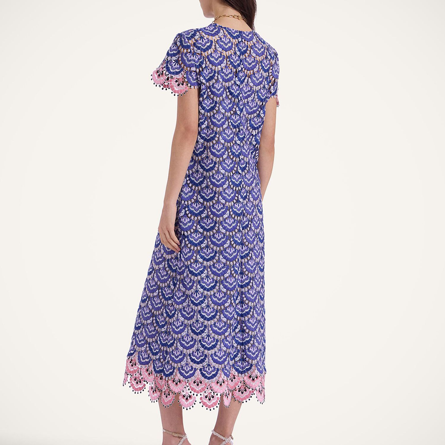 La Doublej Super Swing Dress In In Bloom Blue