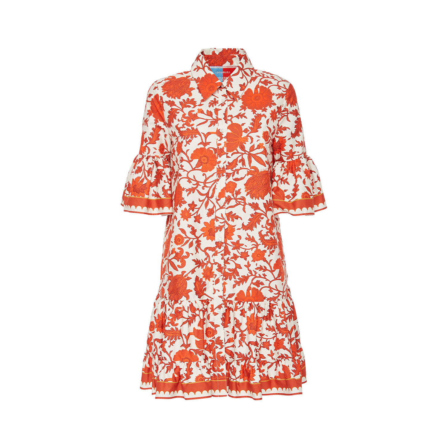 La Doublej Choux Dress In Dragonflower Red