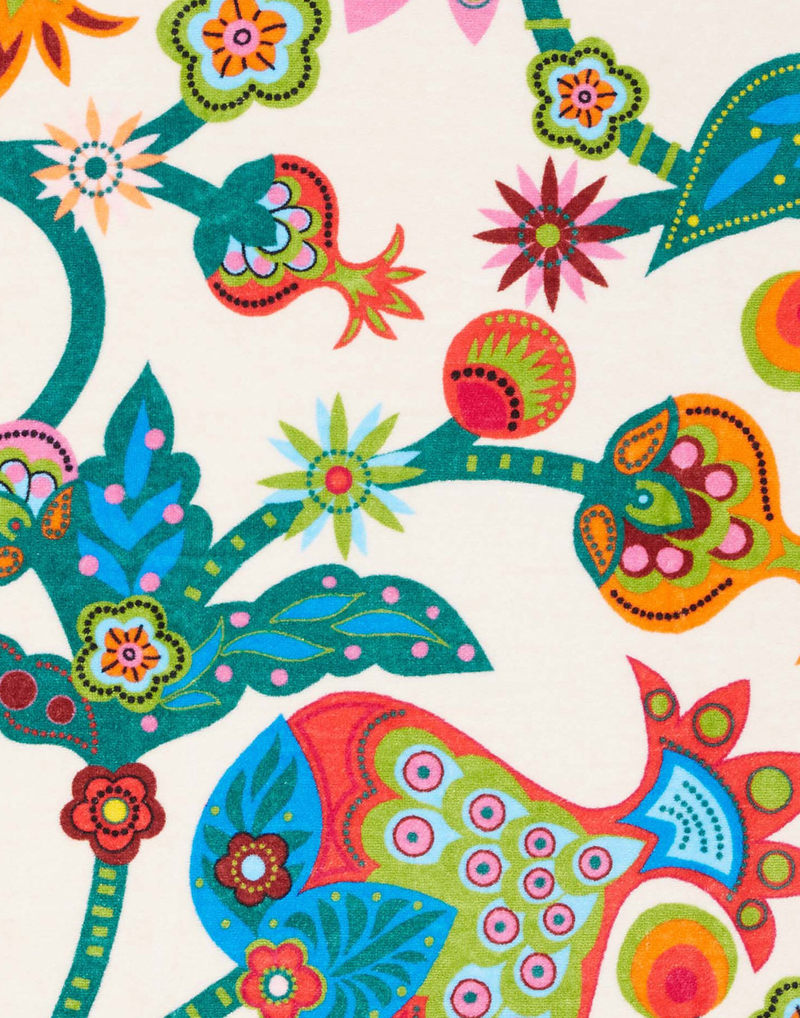 LaDoubleJ Beach Towels Tree Of Life Bianco TOW0003TER002TFL0005