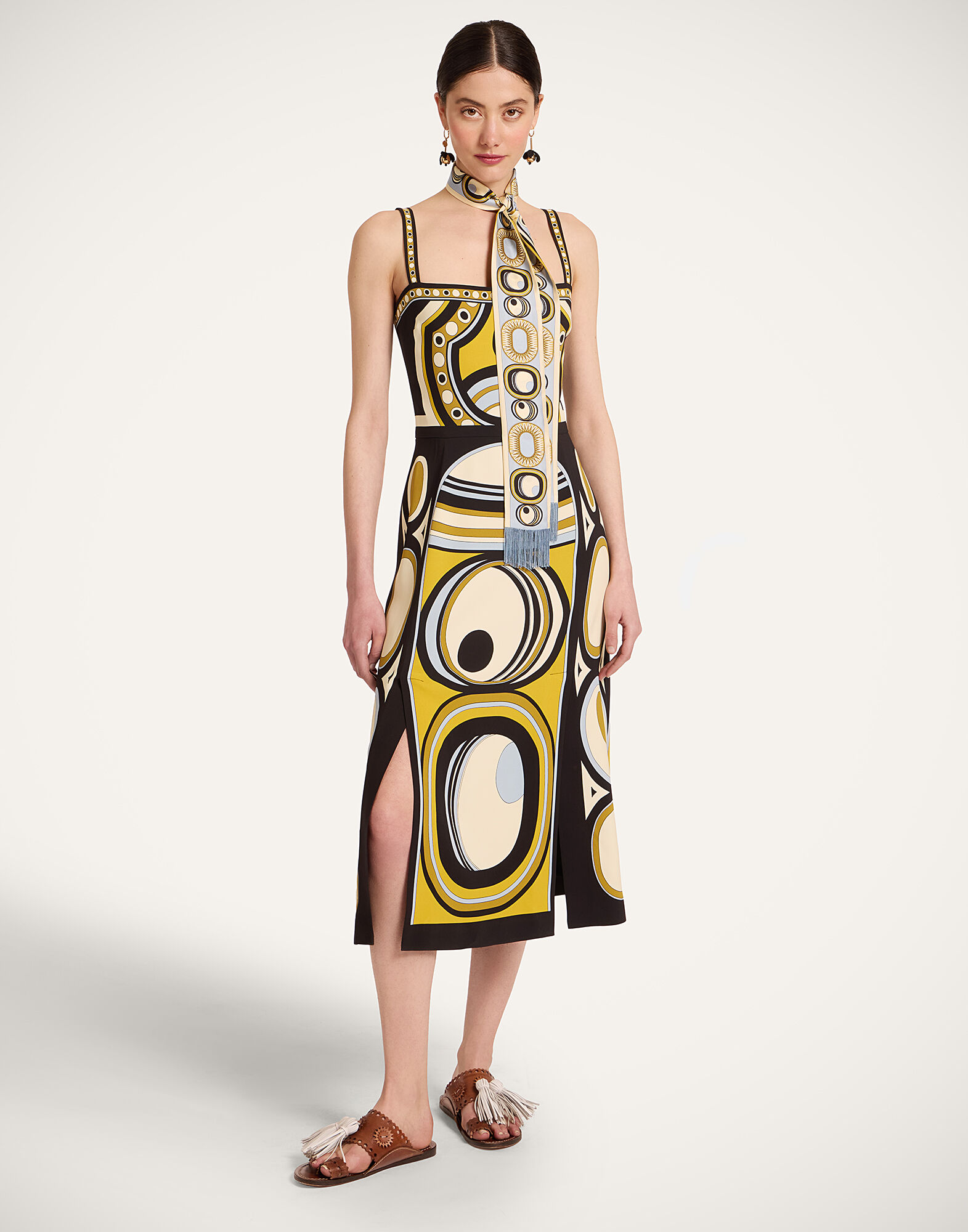 La DoubleJ Buy Me A Martini Dress Sanctuary Plac&eacute;e Gold DRE0673VIS011SAC02YE05