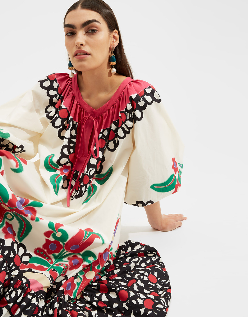 LaDoubleJ Folk Dress LaDoubleJ Folk Dress Transylvania DRE0230COT015TRA0001