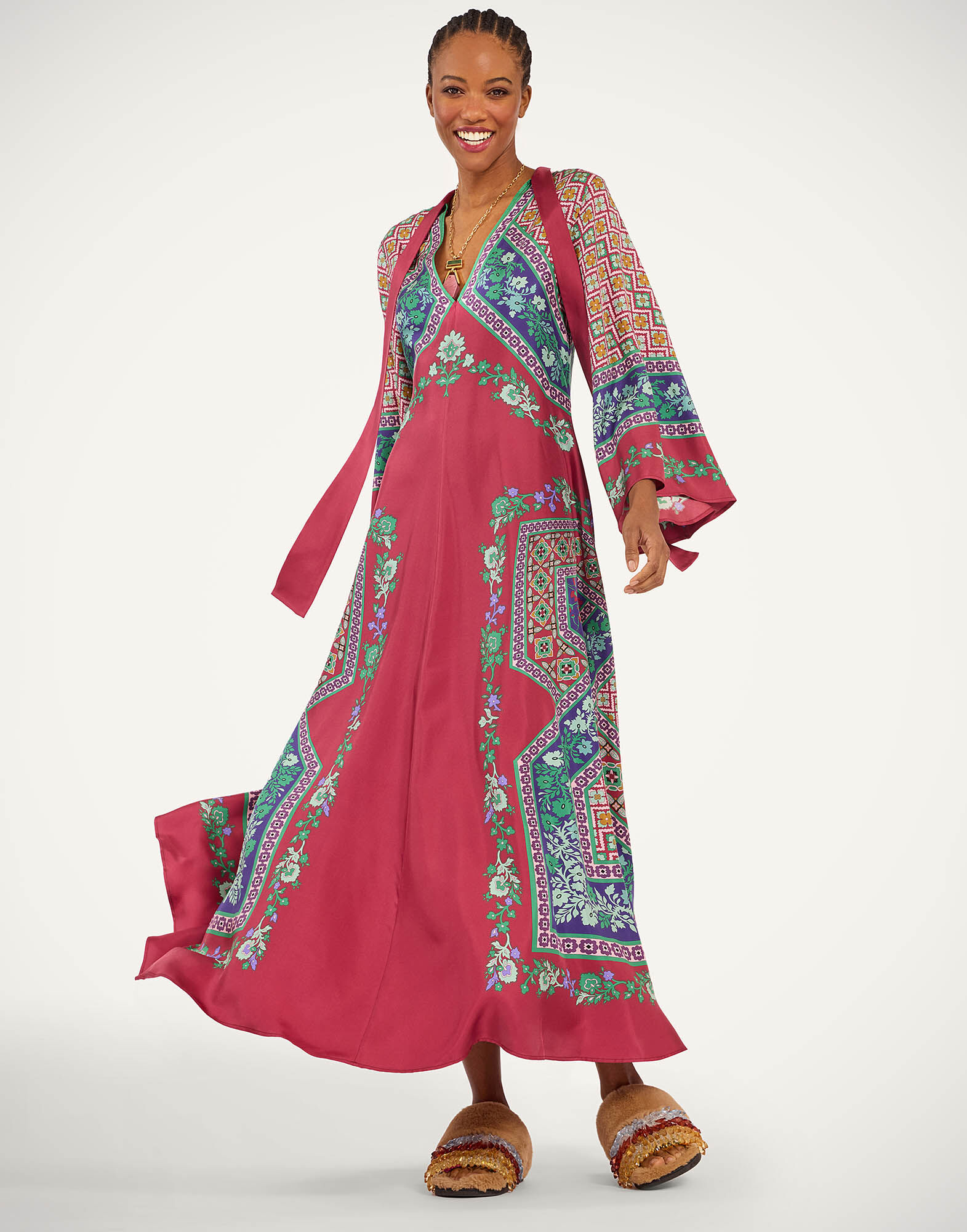 La DoubleJ Magnifico Dress Regalia Plac&eacute;e Red DRE0232SIL006REG02RE01