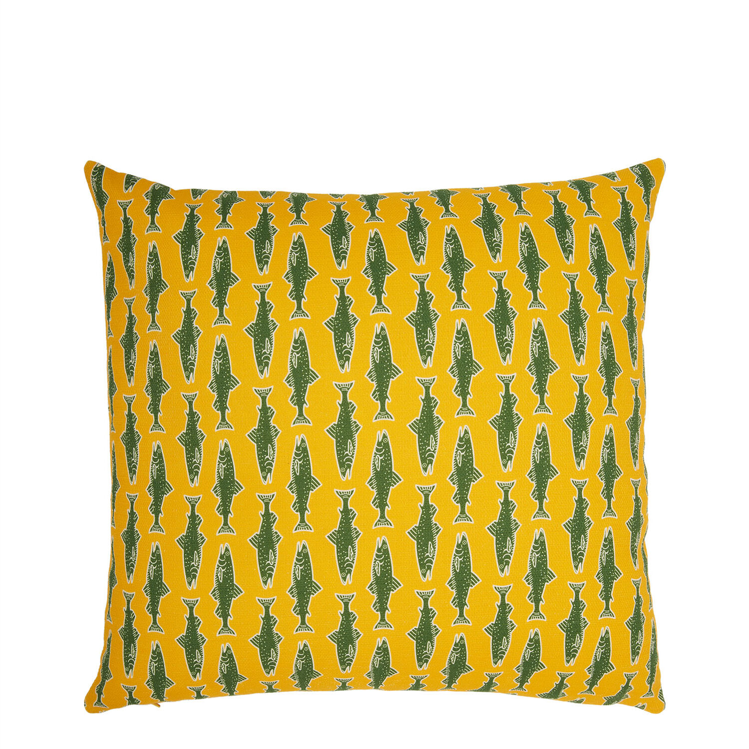 Shop La Doublej Cushion (45x45) In Como Fish Yellow