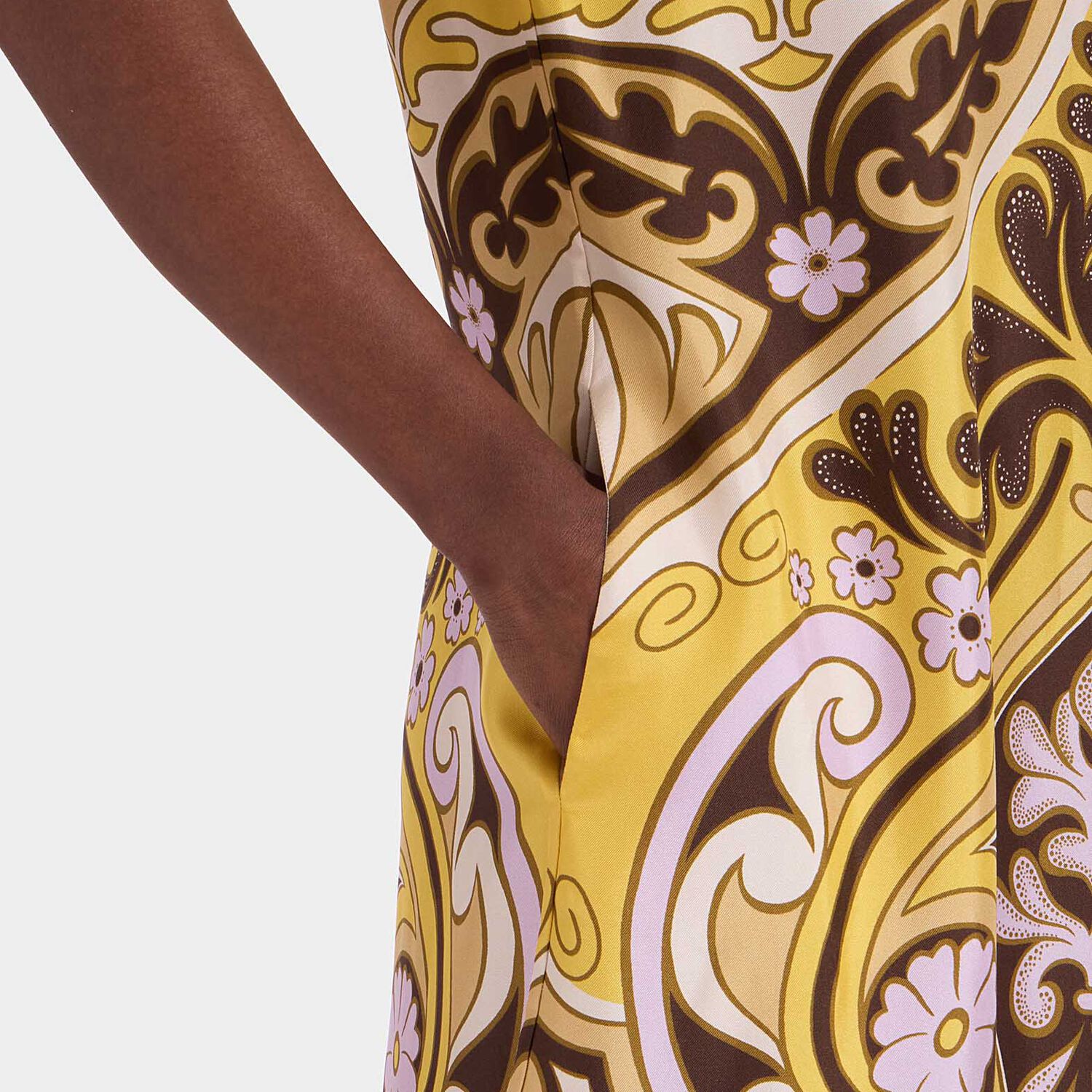 La Doublej Swing Dres In Spells Placée Yellow
