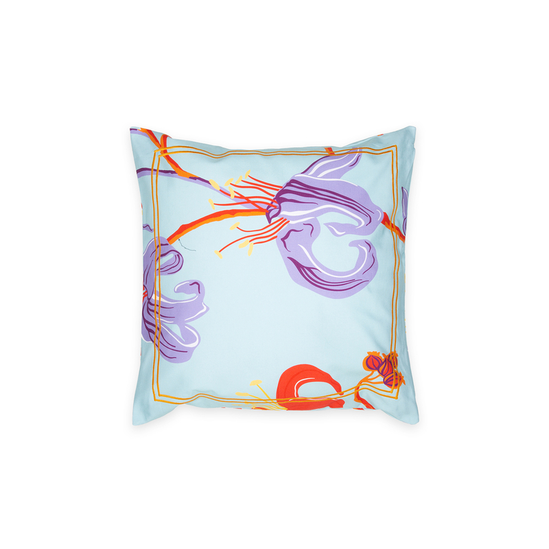 La DoubleJ Cushion Cover La DoubleJ Cushion Cover Maneater Azzurro CUS0001COT011MAN0005