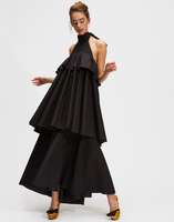 LaDoubleJ Long Bonbon Dress LaDoubleJ Long Bonbon Dress Solid Black DRE0123COT001BLA0001