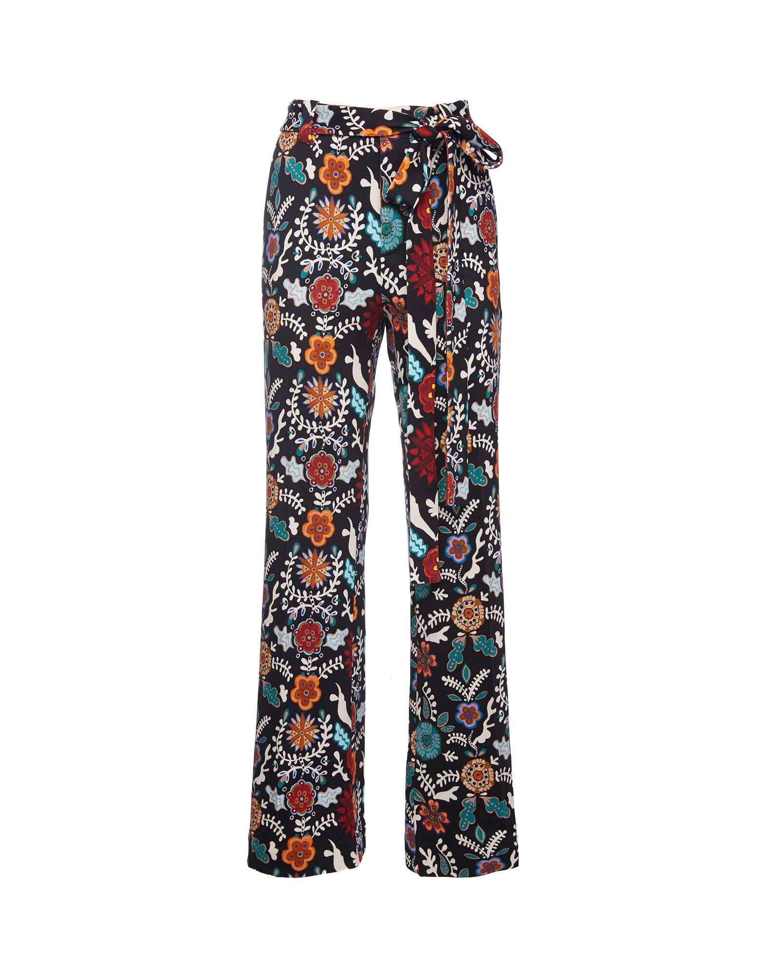 LaDoubleJ Slit Pants Fire Flower TRO0015JER007FIR0001