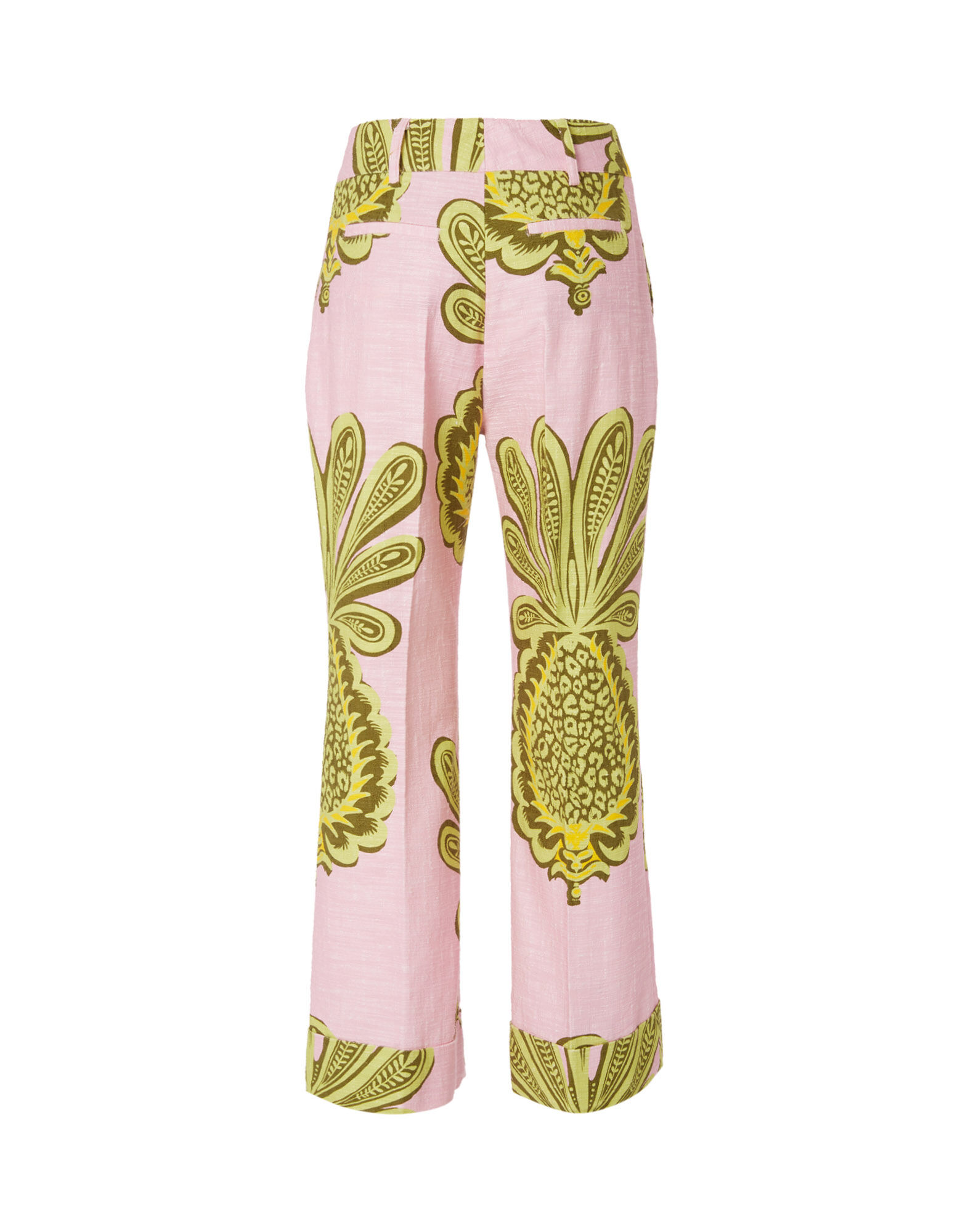 La DoubleJ Hendrix Pants Big Pineapple Pink TRO0014COT005PNP01PI01