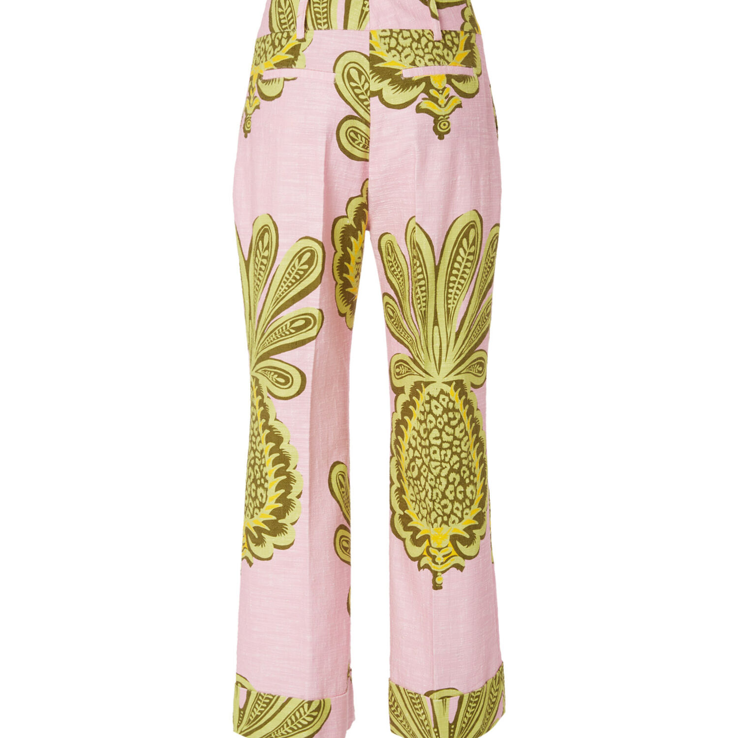 Shop La Doublej Hendrix Pants In Big Pineapple Pink