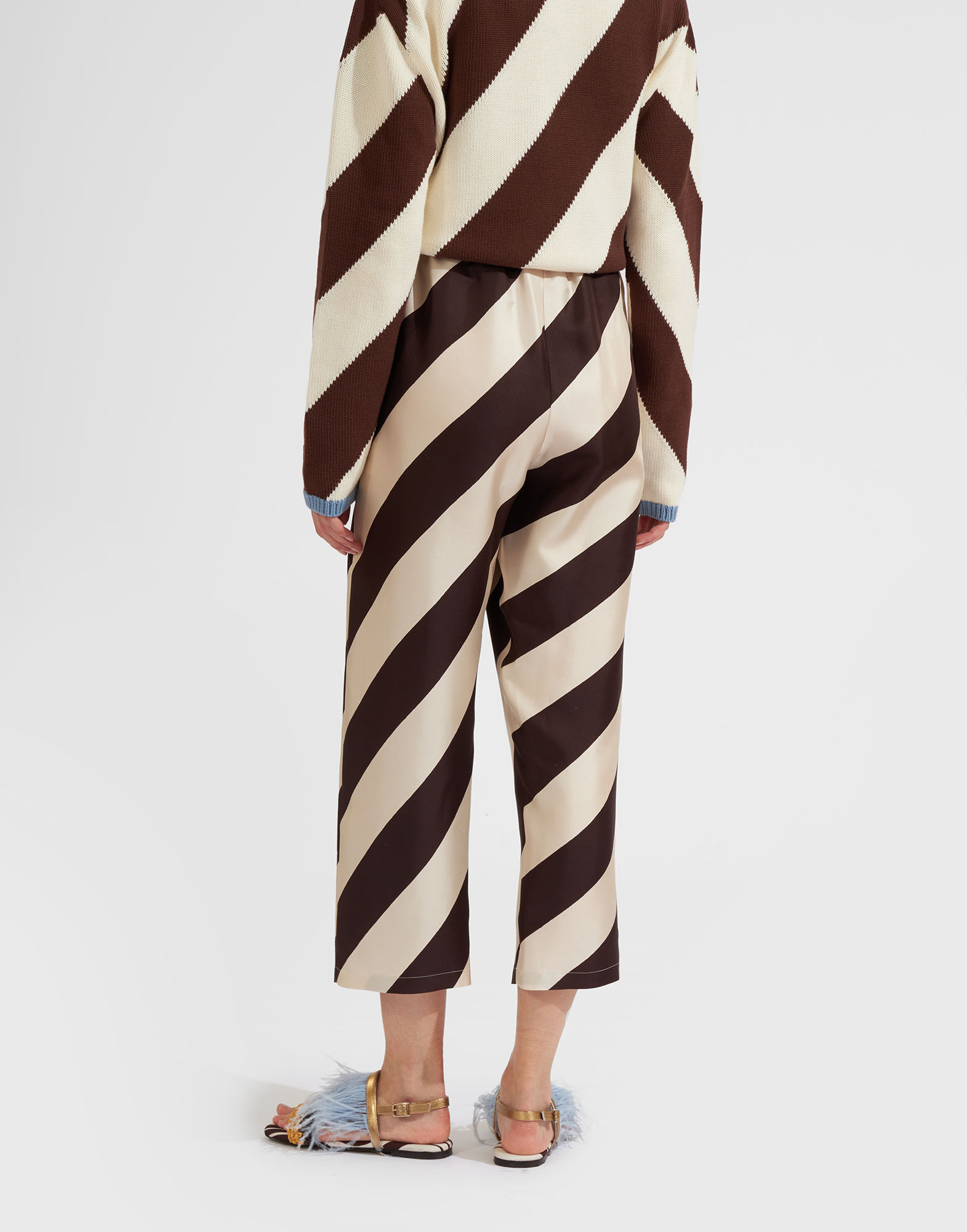 La DoubleJ Drawstring Pants Veneziana TRO0053SIL001VNZ01BR07