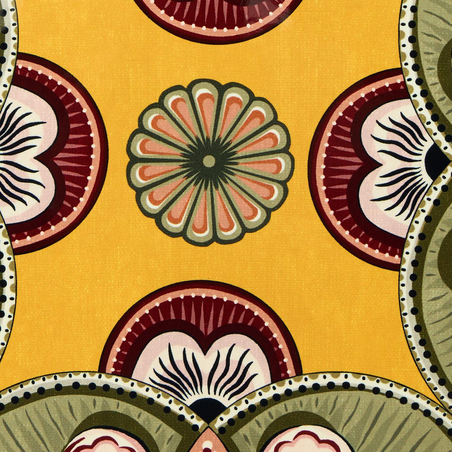 La Doublej Disk Placemats Set Of 2 In Yellow