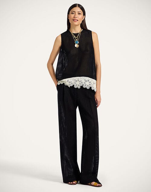 La DoubleJ Loose Pants La DoubleJ Loose Pants Solid Black TRO0135COT077SOLIDBL01